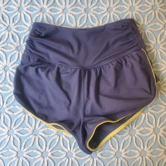 Free People Movement Havana Deep Plum High Waisted Shorts - Picture 3 of 6